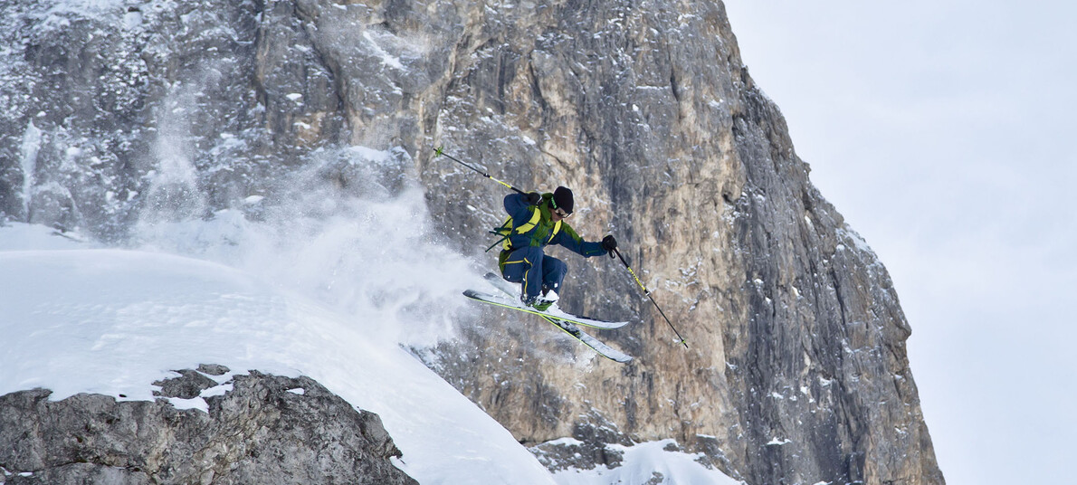 Freeride - svoboda ski v oblasti italské Trentino. 