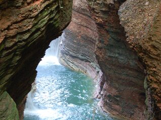 Il torrente Fersina nell'Orrido di Ponte Alto