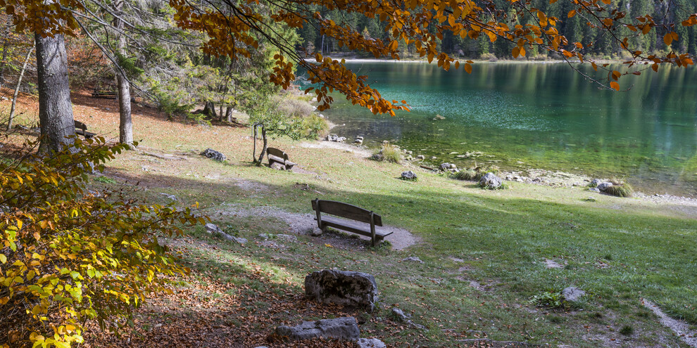 Il lago di Tovel si trova vicino a Trento