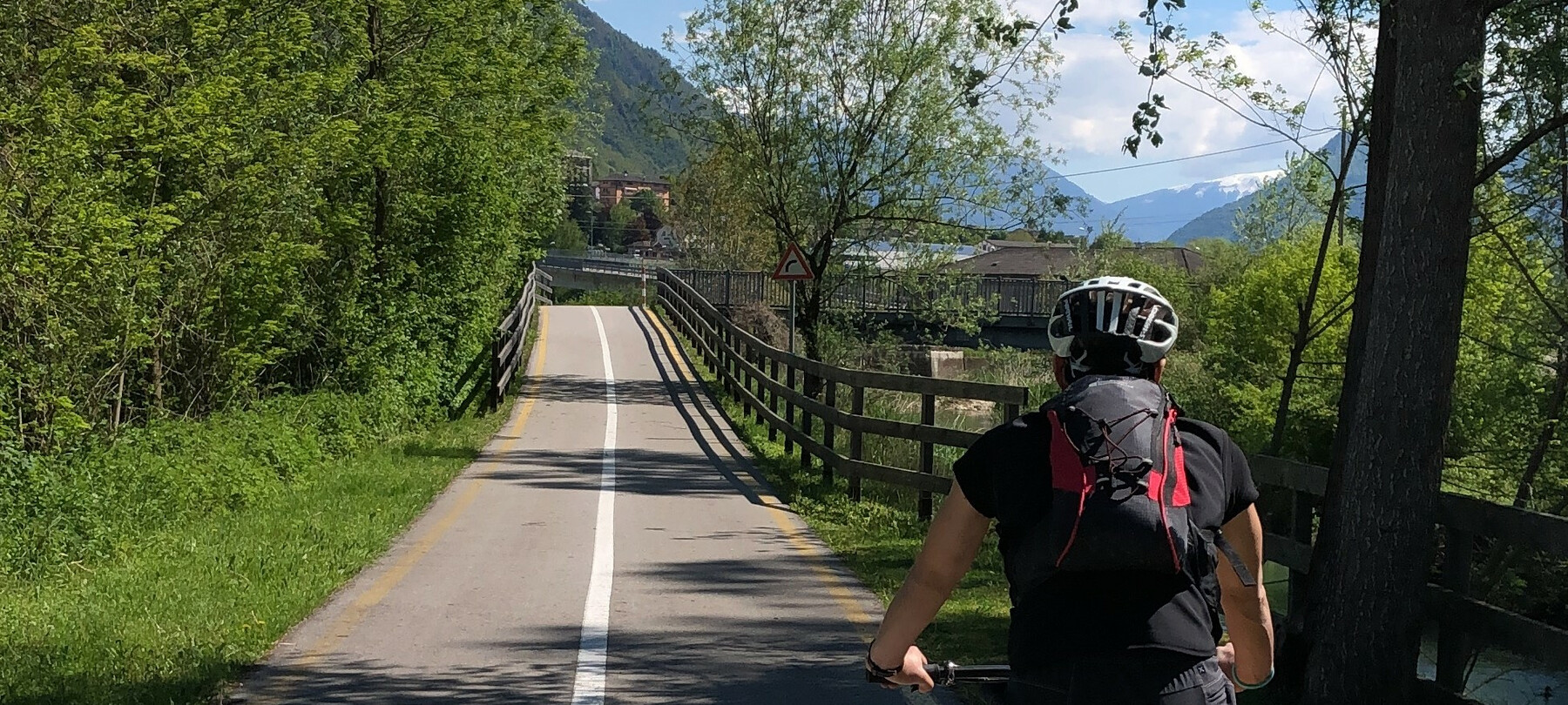 An easy route along the Valsugana cycleway