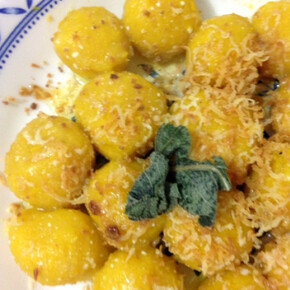Gnocchi mit Ricotta-Käse und Kürbis