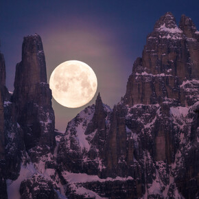 La luna e il Campanil Bas | © APT Dolomiti di Brenta e Paganella