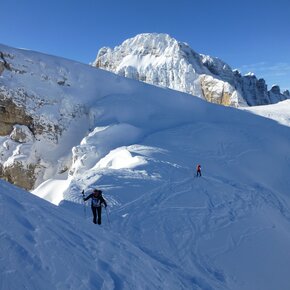Near the final ridge of the route that leads to Cima Roma | © APT Madonna di Campiglio, Pinzolo, Val Rendena