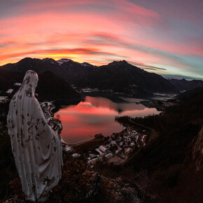 Tramonto dalla Madonnina di Besta | © Garda Trentino