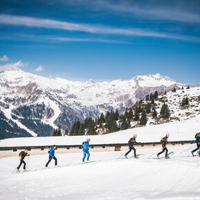 Ski mountaineering at Malga Fevri | © APT Madonna di Campiglio, Pinzolo, Val Rendena
