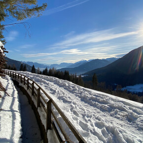 Passeggiata in piano sulla neve al Lez di Rumo Val di Non Trentino | © APT Val di Non Soc. Coop.
