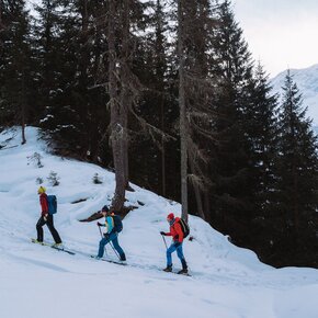 Ski mountaineering at Malga Saviana | © APT Valli di Sole, Peio e Rabbi