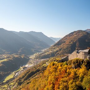 The Chiese Valley seen from Forte Corno | © APT Madonna di Campiglio, Pinzolo, Val Rendena