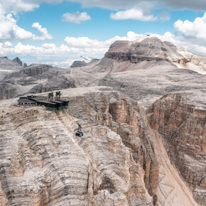 Punto panoramico Sass Pordoi - Passo Pordoi