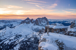 Sass Pordoi Aussichtspunkt - Pordoijoch