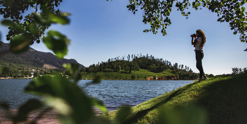 Озеро Серрайа в Базельга-ди-Пине
