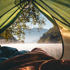 Camping aan het meer