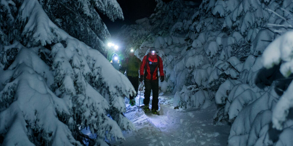 Schneeschuhwandern von Fai della Paganella zum Monte Fausior