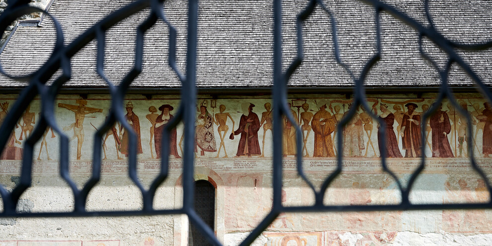 Das große Fresko der Baschenis besichtigen