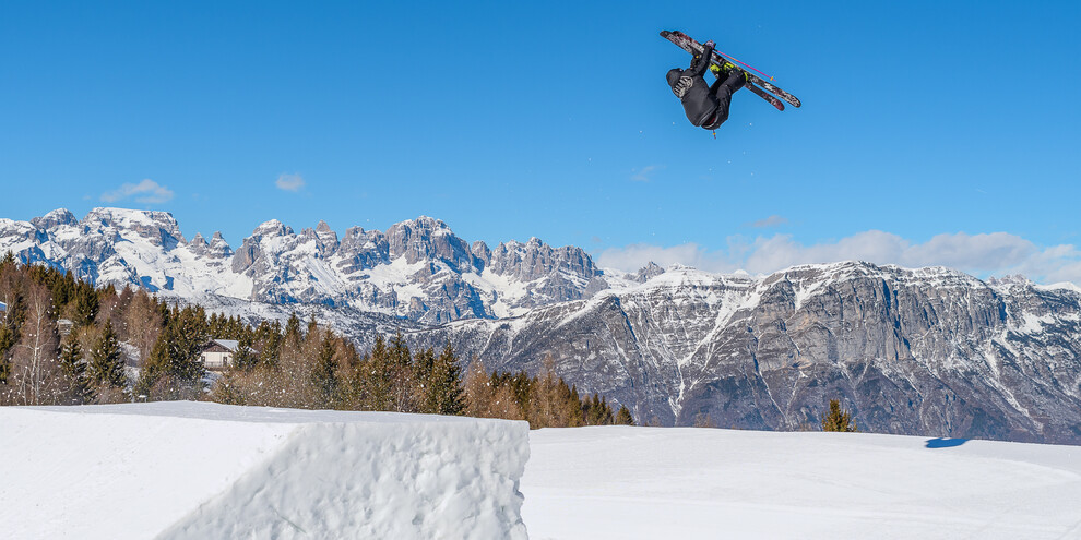 Adrenalina allo Snowpark Monte Bondone