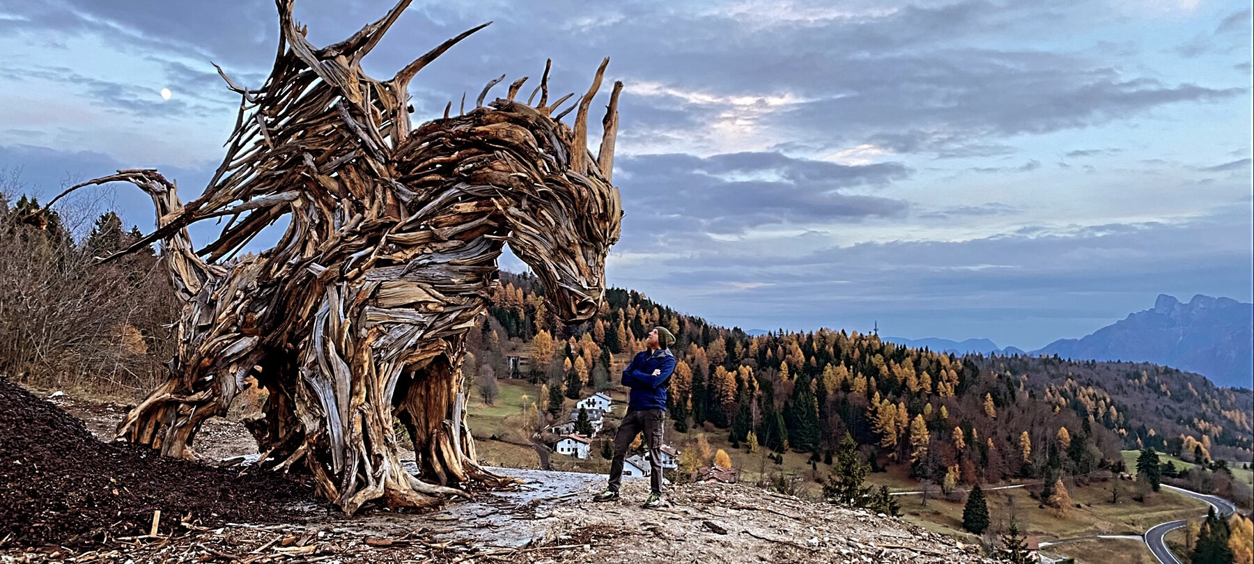 The Vaia Dragon, in Alpe Cimbra