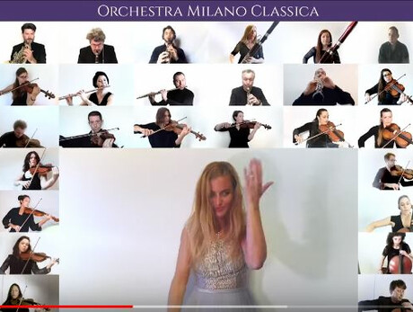 John Diamanti Fox und das Orchester von  Milano Classica für #IORESTOACASA