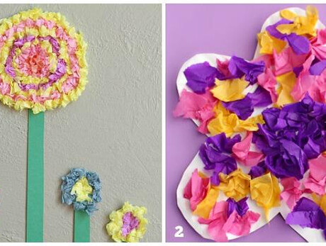 riciclo creativo fiori