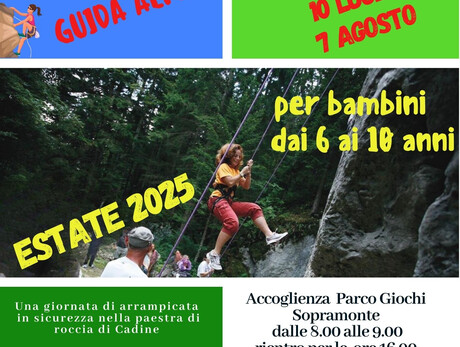 Arrampicata con Guida Alpina per bambini - Sopramonte