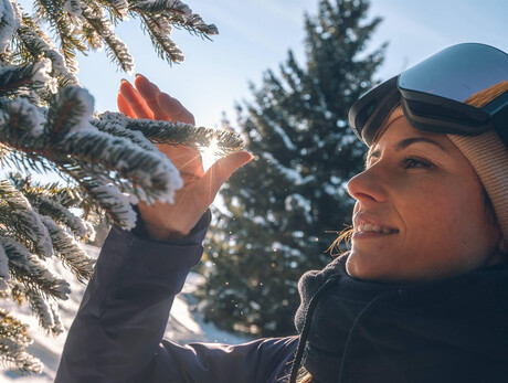 BAGNO DI FORESTA INVERNALE