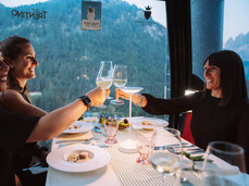Gourmet dinner in der Kabinenbahn