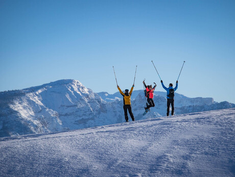Snowshoe hikes for everyone on Monte Baldo