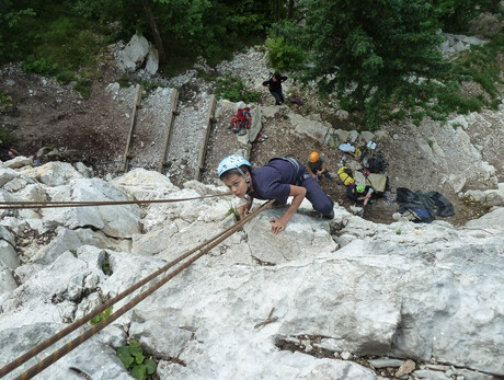 First steps on the rock - Kids Climbing