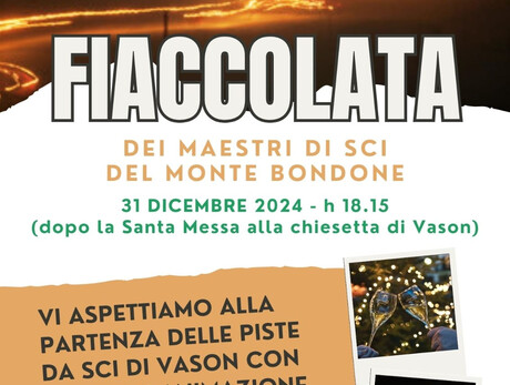 Torchlight procession of the Ski Instructors of Monte Bondone