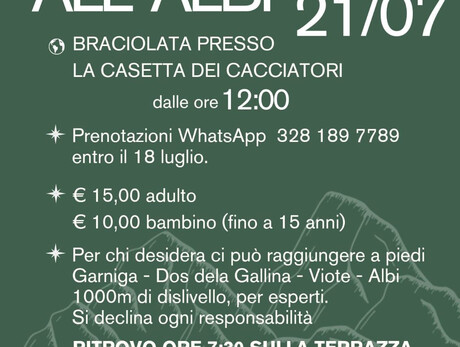 Barbecue at the Albi - Proloco Garniga Terme