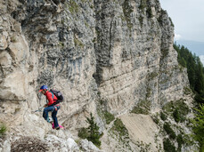 La via ferrata del Monte Roen