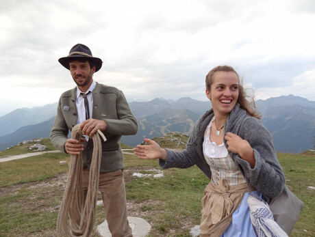 Traditional dance of the alpine guides