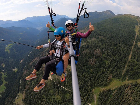 Volo in Parapendio da località Tais