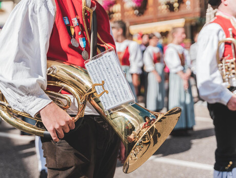 Concert and parade by the music band "Musega da Vich"