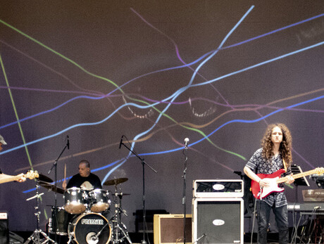 cantanti di musica rock sul palco