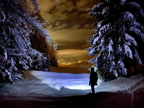 Ciaspolata notturna con cena tipica