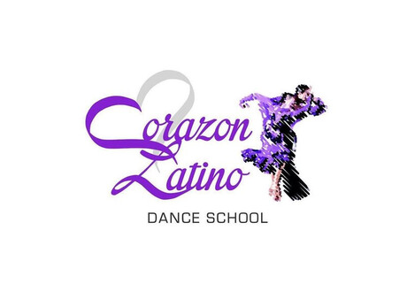 L'immagine mostra il logo di Corazon Latino Dance School