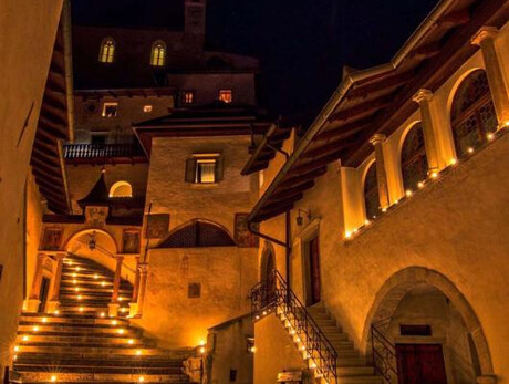 Crepuscolo al Santuario di San Romedio