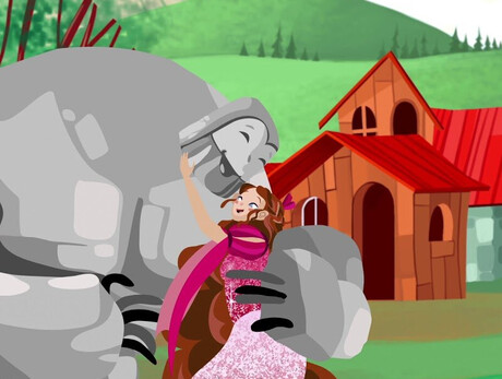 L'illustrazione mostra i personaggi di Roccia e Dolomia mentre si abbracciano al parco Andalo Life