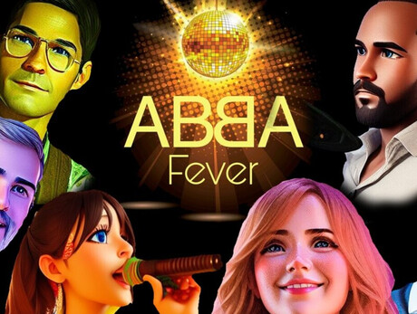 L'immagine creata con AI mostra i volti dei componenti del gruppo  