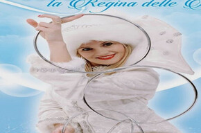 Lilian dressed in white like a queen