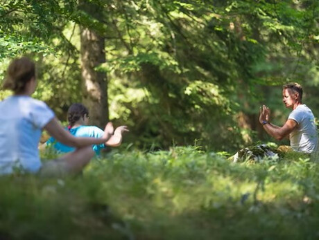 Nature bathing in the parco Asburgico