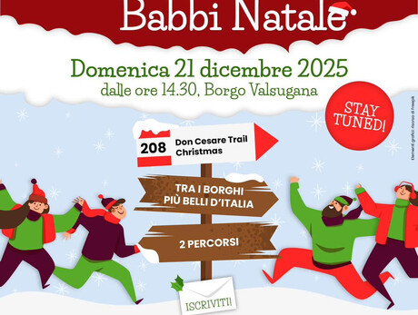 Camminata dei Babbi Natale - Borgo Valsugana
