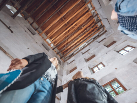  Walking on a silk thread, in Rovereto 