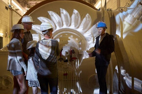sala turbine, centrale idroelettrica di Santa Massenza Gruppo Dolomiti Energia