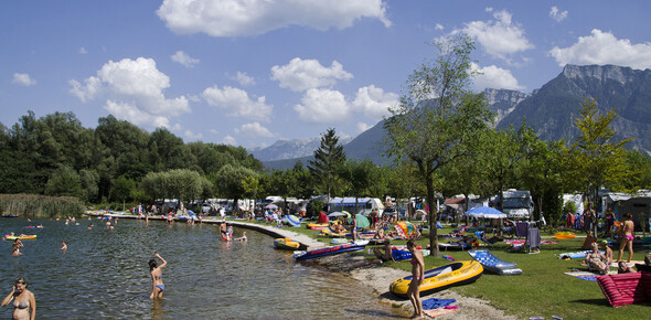 Der Levicosee und Levico Terme