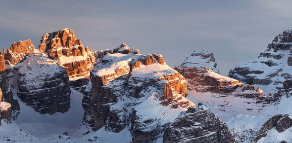 Madonna di Campiglio - Dolomiti di Brenta al tramonto
