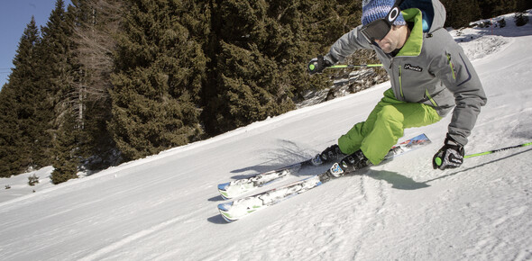Folgaria - Passo Coe - Sciatore in pista
