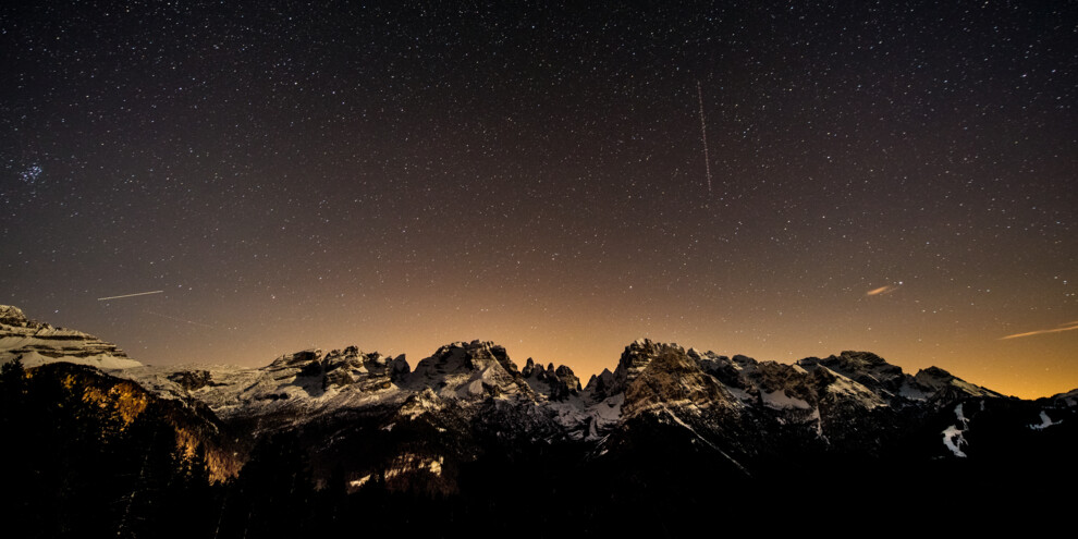 Madonna di Campiglio - Panorama - Dolomiti di Brenta di notte