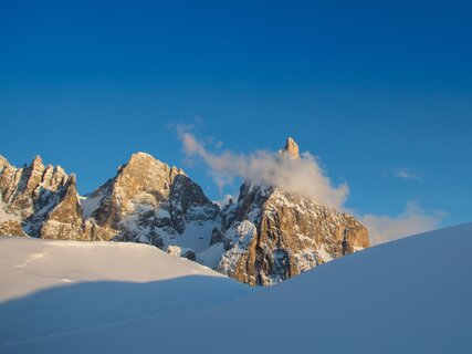San Martino di Castrozza - Passo Rolle - Sciatore con cane
