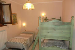 Stanza con letto a castello